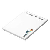 Aangepaste dokter, verpleegster, tandheelkundige N Notitieblok (Linkerzijde)