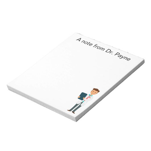 Aangepaste dokter, verpleegster, tandheelkundige N Notitieblok (Linkerzijde)