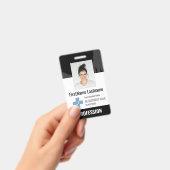 Aangepaste dokter, verpleegster, zorghulp foto ID Badge (Handheld)