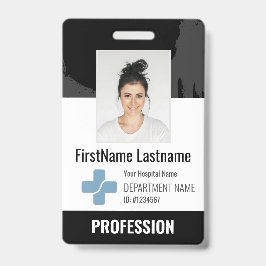 Aangepaste dokter, verpleegster, zorghulp foto ID Badge