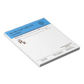 Aangepaste doktersrecept notitieblok Bewerkbare RX (Schuin)