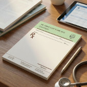 Aangepaste doktersrecept notitieblok bewerkbare RX