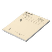 Aangepaste doktersrecept RX-blad bewerkbaar medisc Notitieblok (Linkerzijde)