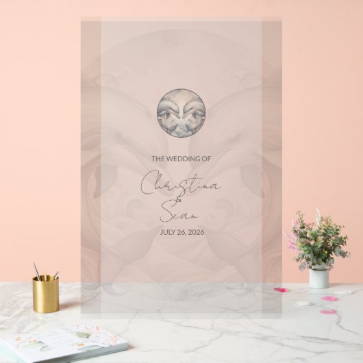 Aangepaste Dolfijn Thema Wedding Sign Acryl Bord (Huwelijk)