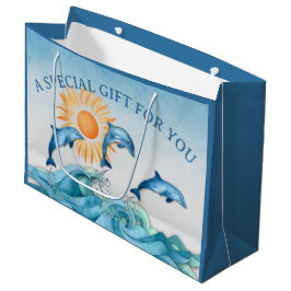Aangepaste Dolphin Large Gift Bag Groot Cadeauzakje