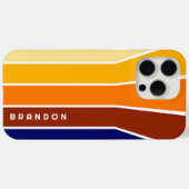 Aangepaste donkerblauw vet rood Sinaasappel witte Case-Mate iPhone Case (Achterkant (horizontaal))