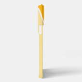 Aangepaste donkerblauw vet rood Sinaasappel witte iPhone Hoesje (Rechterkant)