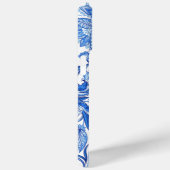 Aangepaste, donkerblauwe, Floral Paisley Art Case-Mate iPhone Case (Achterkant / Rechts)