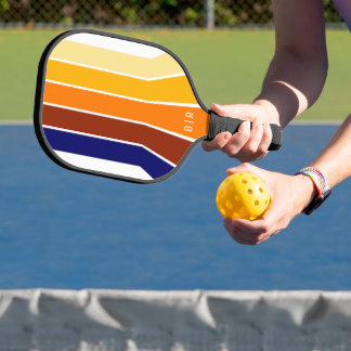 Aangepaste, donkerblauwe rode Oranje geelmodekunst Pickleball Paddle