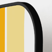 Aangepaste, donkerblauwe rode Oranje geelmodekunst Pickleball Paddle (Links Detail)