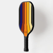 Aangepaste, donkerblauwe rode Oranje geelmodekunst Pickleball Paddle (Links)
