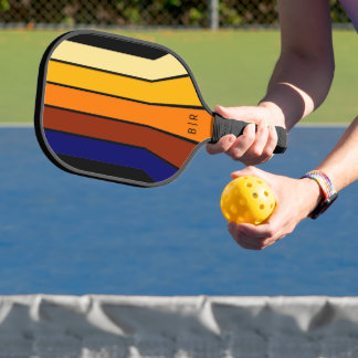 Aangepaste, donkerblauwe rode Oranje geelmodekunst Pickleball Paddle