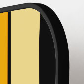 Aangepaste, donkerblauwe rode Oranje geelmodekunst Pickleball Paddle (Links Detail)