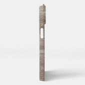 Aangepaste Donkerbruine Boom Houtkorrel Strepen Pa iPhone Hoesje (Rechterkant)