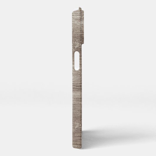 Aangepaste Donkerbruine Boom Houtkorrel Strepen Pa iPhone Hoesje (Rechterkant)