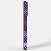 Aangepaste donkere diepe levendige Paarse witte po Case-Mate iPhone Case (Achterkant / Rechts)