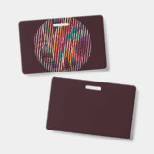 Aangepaste donkere fantasie streepbadge badge (Voor- en achterkant)