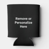 Aangepaste donkere kleur Let's Par T-shirt Blikjeskoeler (Achterkant)