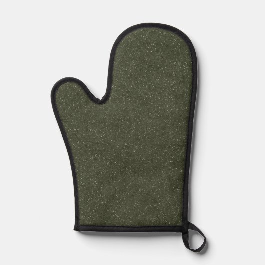 Aangepaste Donkere Moss Oven Mitt met Textuur Ovenwant (Voorkant)