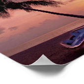 Aangepaste donkere vlek-zonsonderstel poster (Hoek)