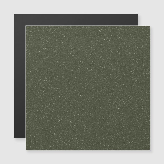 Aangepaste donkergespikkelde groene magnetische Ka Uitnodiging (Voorkant / Achterkant)