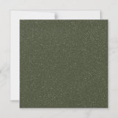 Aangepaste donkergespikkelde groene magnetische Ka Uitnodiging (Voorkant)
