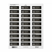 Aangepaste donkergrijze damast klasse van 2015 etiket (Full Sheet)