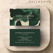 Aangepaste donkergroene esthetische professional visitekaartje