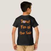 Aangepaste Donut-fan van het jaar T-shirt (Achterkant volledig)