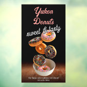 Aangepaste Donut Shop Business Promotie Raamsticker (Vel 3)