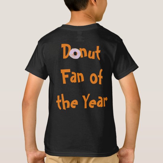 Aangepaste donut voor het Jaar T-shirt (Achterkant)