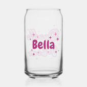 Aangepaste Doodle Moeder Roze Harten Gepersonalise Blikvorm Glas (Voorkant)