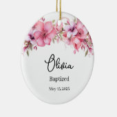 Aangepaste doop keramisch ornament (Rechts)