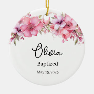 Aangepaste doop keramisch ornament