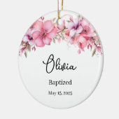 Aangepaste doop Keramisch Ornament (Links)