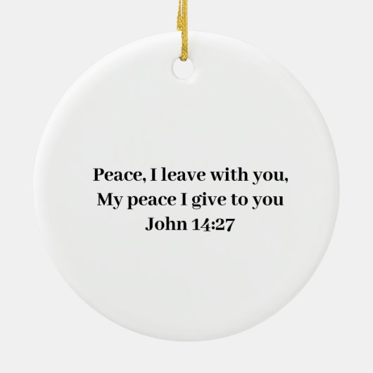 Aangepaste doop Keramisch Ornament (Achterkant)