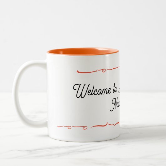 Aangepaste doop tweekleurige koffiemok (Links)