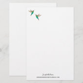 Aangepaste, door keelholte gedekte kalkoenen briefpapier (Voorkant / Achterkant)