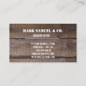 Aangepaste doordrukstrip voor monogram hout visitekaartje (Achterkant)