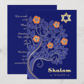 Aangepaste doorvoer | Pesach Seder-uitnodigingen Kaart (Voorkant / Achterkant)