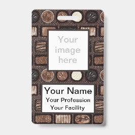 Aangepaste doos chocolade badge