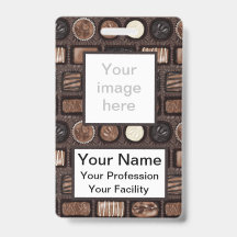 Aangepaste doos chocolade badge