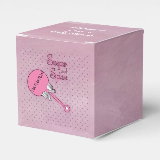 Aangepaste doos voor suiker en specerijen bedankdoosjes (Voorkant Zijde)
