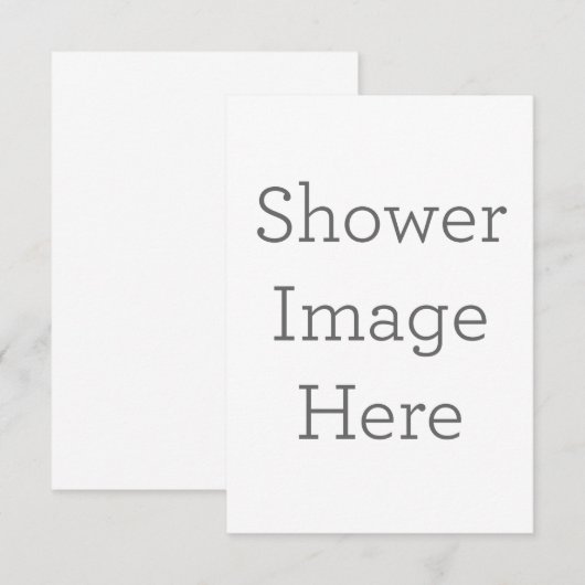 8.9 x 12.7 cm Enkele bedankkaart (Voorkant / Achterkant)