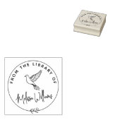 Aangepaste Dove Ex Libris uit het bibliotheekboek Rubberstempel (Gestempeld)
