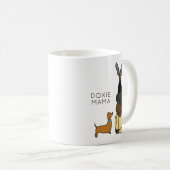 Aangepaste Doxie Mama Coffee-Mok Koffiemok (Voorkant rechts)