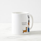 Aangepaste Doxie Mama Coffee-Mok Koffiemok (Voorkant rechts)