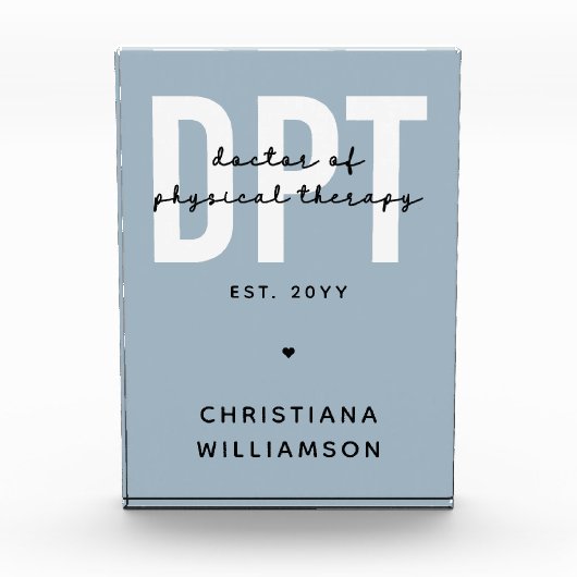 Aangepaste DPT Doctor in de Fysieke Behandeling Fotoblokken (Voorkant)