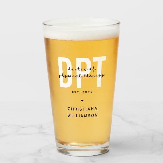 Aangepaste DPT Doctor in de Fysieke Behandeling Glas (Voorkant gevuld)