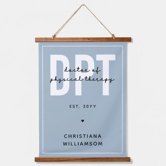 Aangepaste DPT Doctor in de Fysieke Behandeling Hangend Wandkleed (Voorkant)